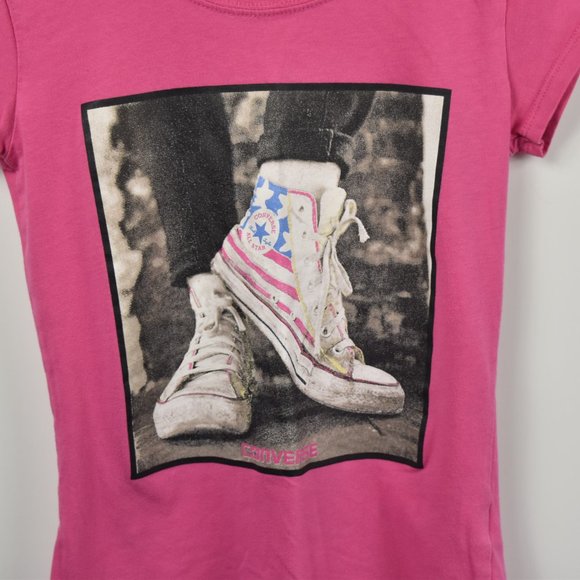 pink Converse tee shirt - Picture 2 of 3